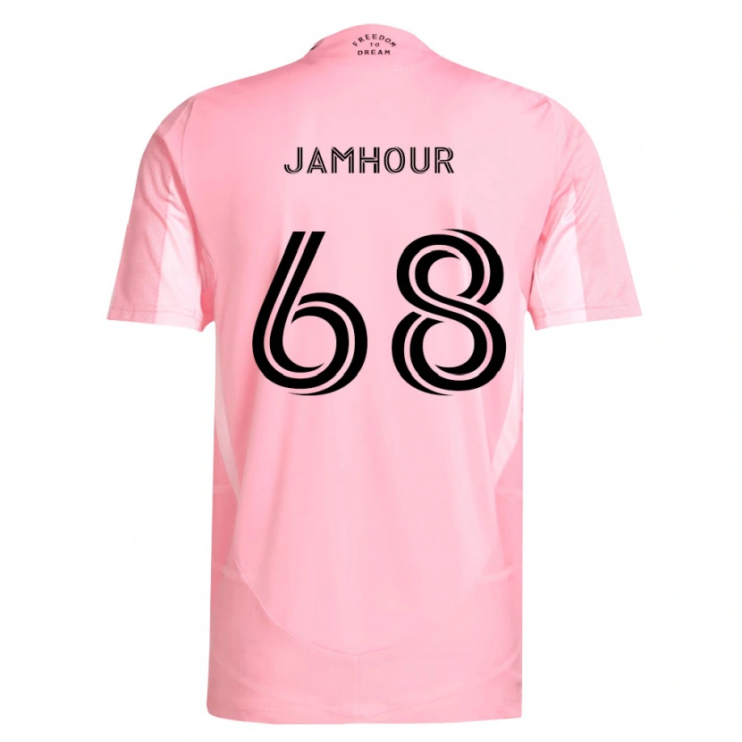 Danxen Mulher Camisola Mohammed Jamhour #68 Rosa Preto Principal 2026/27 Camisa Brasil