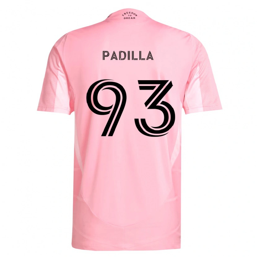 Danxen Mulher Camisola Leandro Padilla #93 Rosa Preto Principal 2026/27 Camisa Brasil