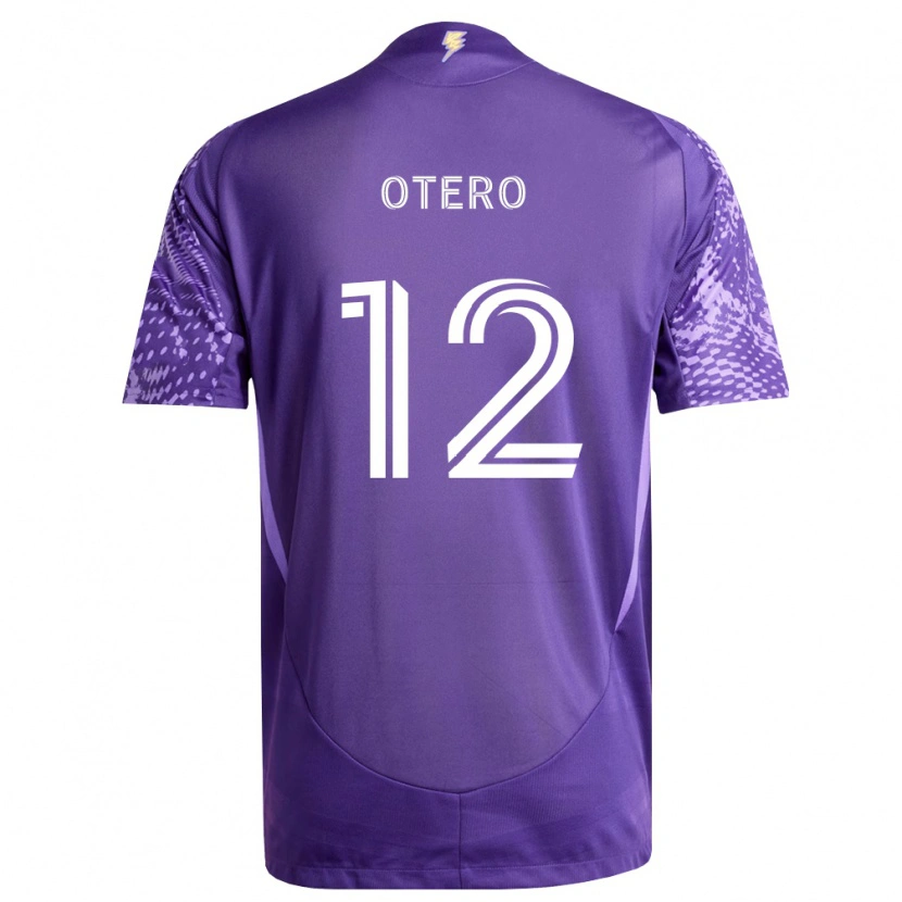 Danxen Mulher Camisola Javier Otero #12 Roxo Branco Principal 2026/27 Camisa Brasil
