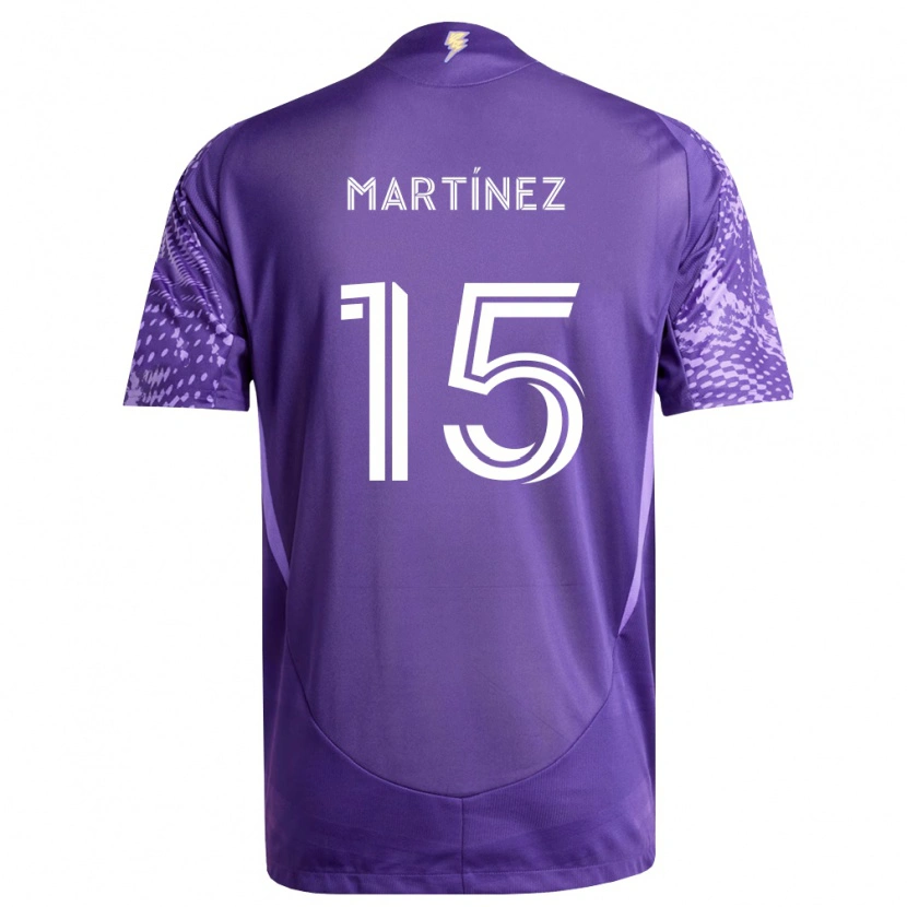 Danxen Mulher Camisola Antonio Martínez #15 Roxo Branco Principal 2026/27 Camisa Brasil