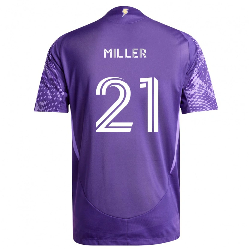 Danxen Mulher Camisola Nolan Miller #21 Roxo Branco Principal 2026/27 Camisa Brasil