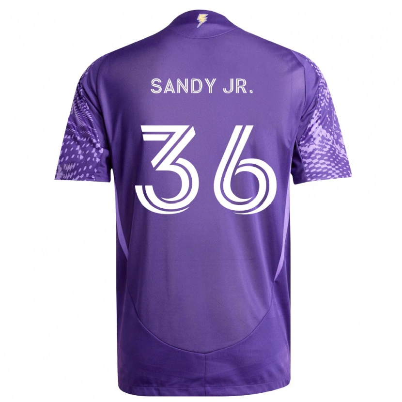 Danxen Mulher Camisola Titus Sandy Jr. #36 Roxo Branco Principal 2026/27 Camisa Brasil