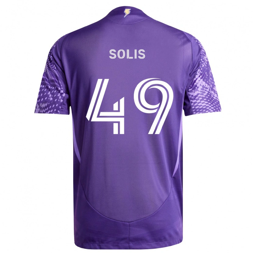 Danxen Mulher Camisola Jhon Solís #49 Roxo Branco Principal 2026/27 Camisa Brasil
