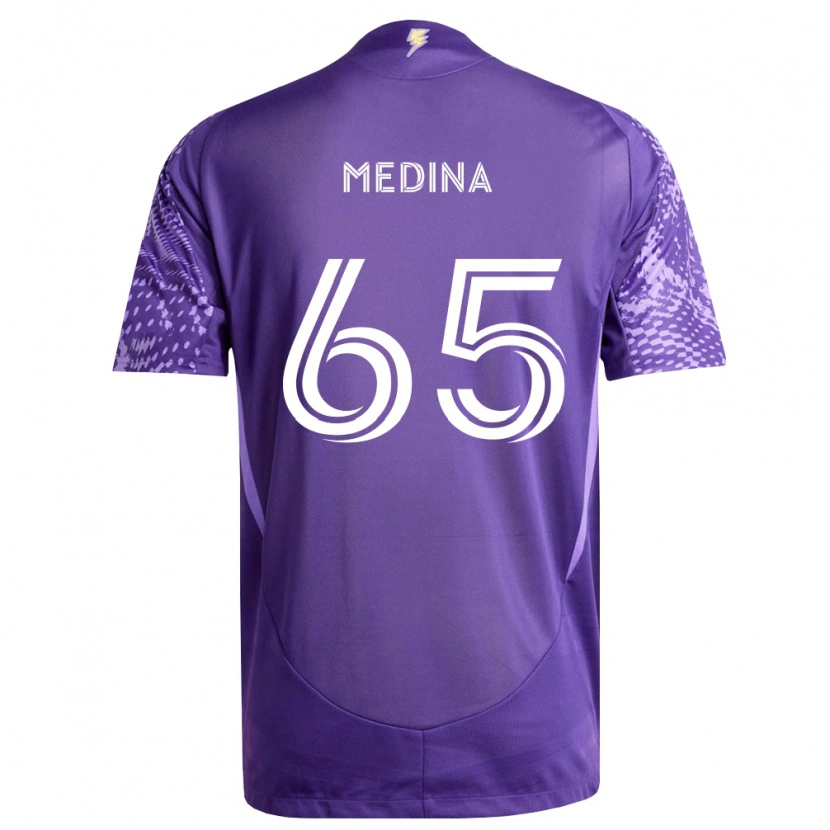 Danxen Mulher Camisola Cristian Medina #65 Roxo Branco Principal 2026/27 Camisa Brasil