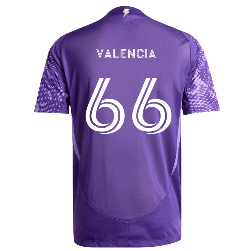 Danxen Mulher Camisola Yeiler Valencia #66 Roxo Branco Principal 2026/27 Camisa Brasil