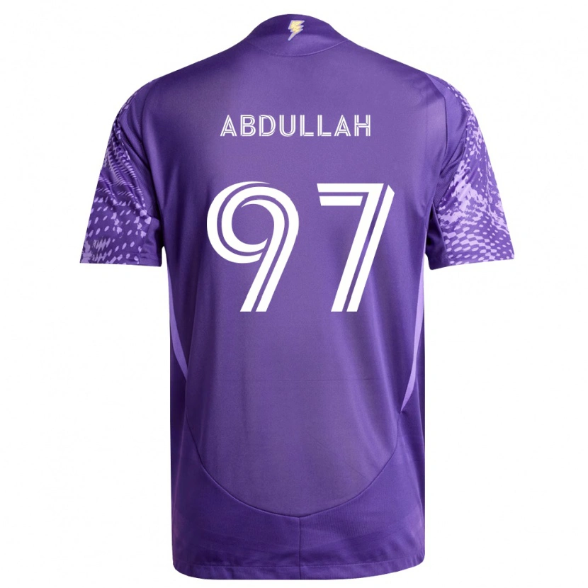 Danxen Mulher Camisola Majed Abdullah #97 Roxo Branco Principal 2026/27 Camisa Brasil