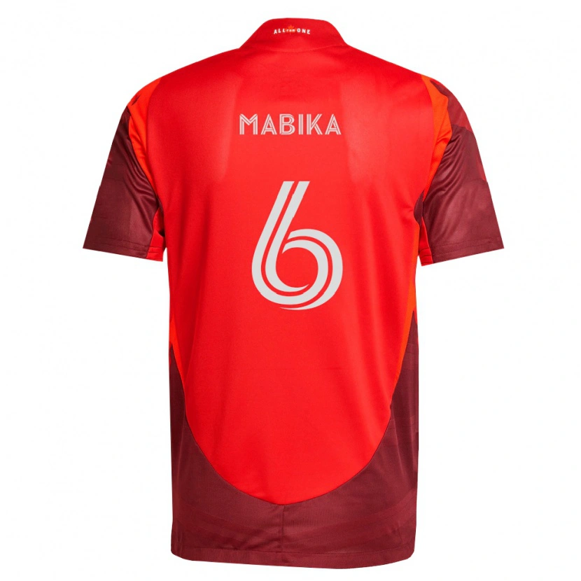 Danxen Mulher Camisola Aimé Mabika #6 Borgonha Vermelho Principal 2026/27 Camisa Brasil