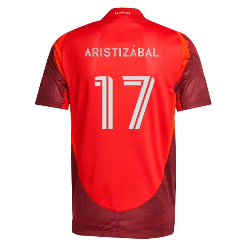 Danxen Mulher Camisola Emilio Aristizábal #17 Borgonha Vermelho Principal 2026/27 Camisa Brasil