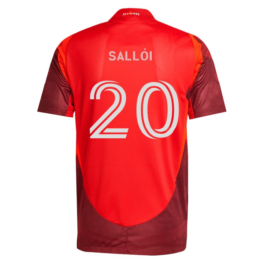 Danxen Mulher Camisola Dániel Sallói #20 Borgonha Vermelho Principal 2026/27 Camisa Brasil