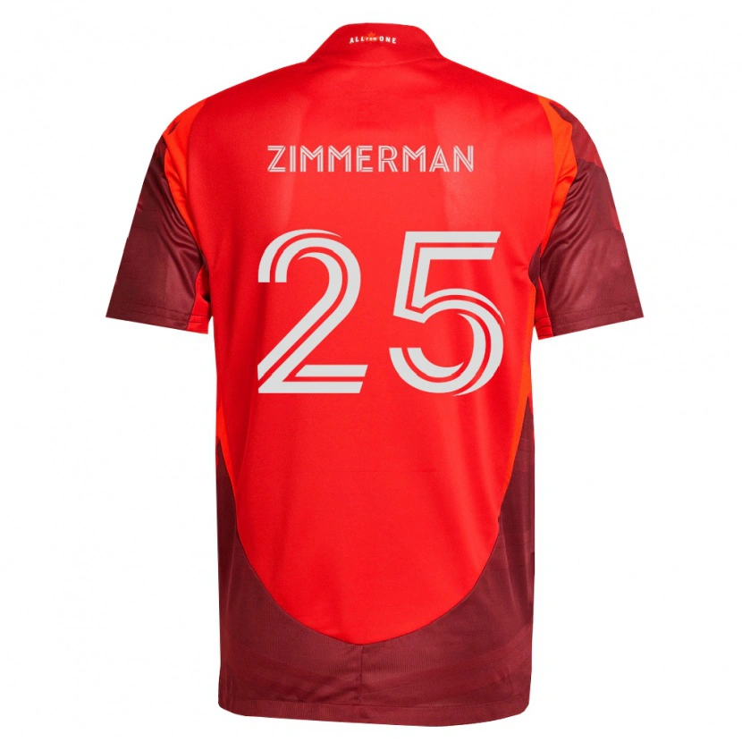 Danxen Mulher Camisola Walker Zimmerman #25 Borgonha Vermelho Principal 2026/27 Camisa Brasil