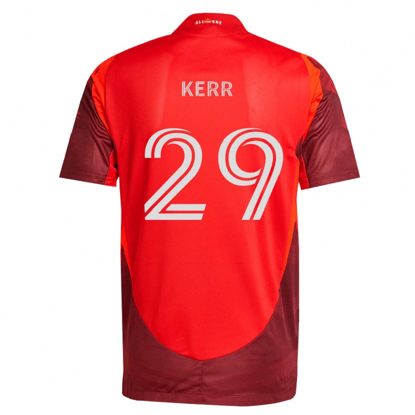 Danxen Mulher Camisola Deandre Kerr #29 Borgonha Vermelho Principal 2026/27 Camisa Brasil