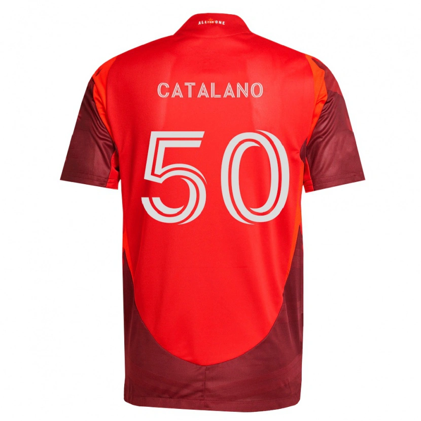 Danxen Mulher Camisola Gianluca Catalano #50 Borgonha Vermelho Principal 2026/27 Camisa Brasil
