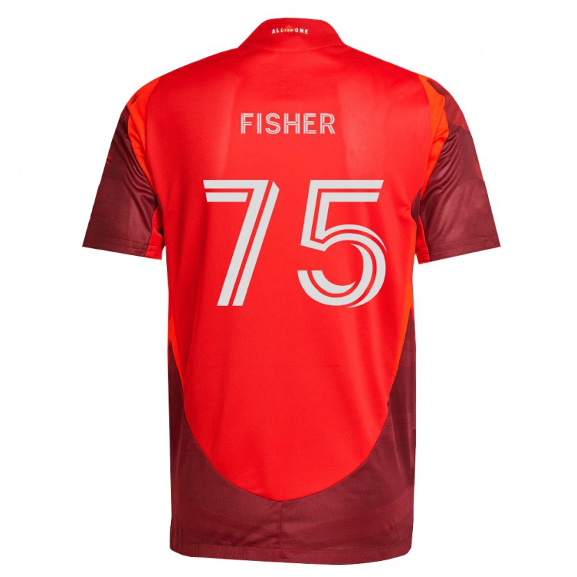 Danxen Mulher Camisola Reid Fisher #75 Borgonha Vermelho Principal 2026/27 Camisa Brasil