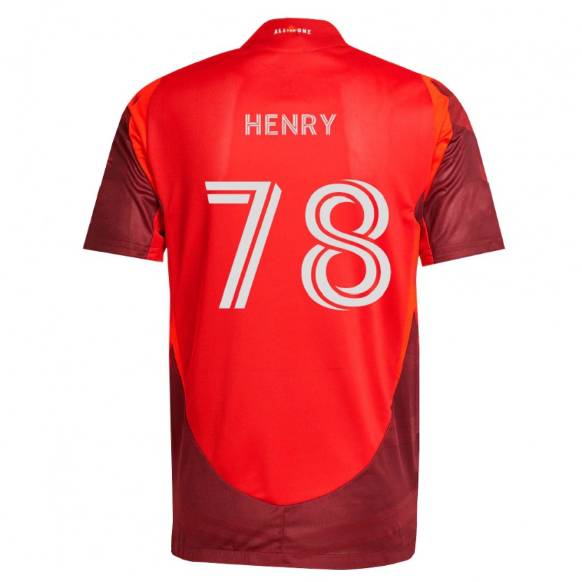 Danxen Mulher Camisola Malik Henry #78 Borgonha Vermelho Principal 2026/27 Camisa Brasil