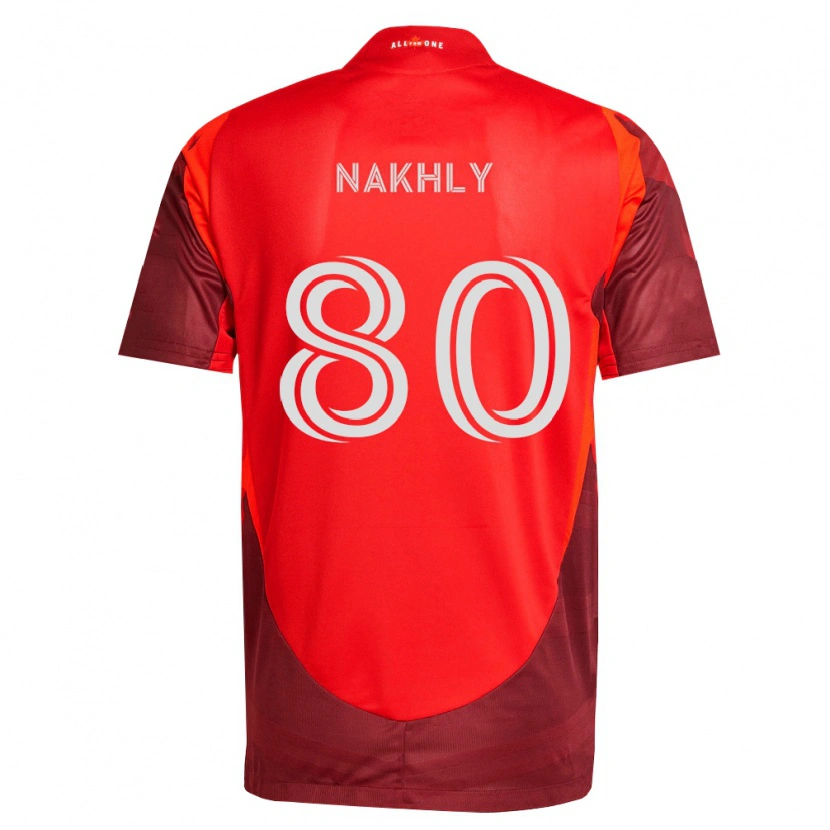 Danxen Mulher Camisola Zakaria Nakhly #80 Borgonha Vermelho Principal 2026/27 Camisa Brasil
