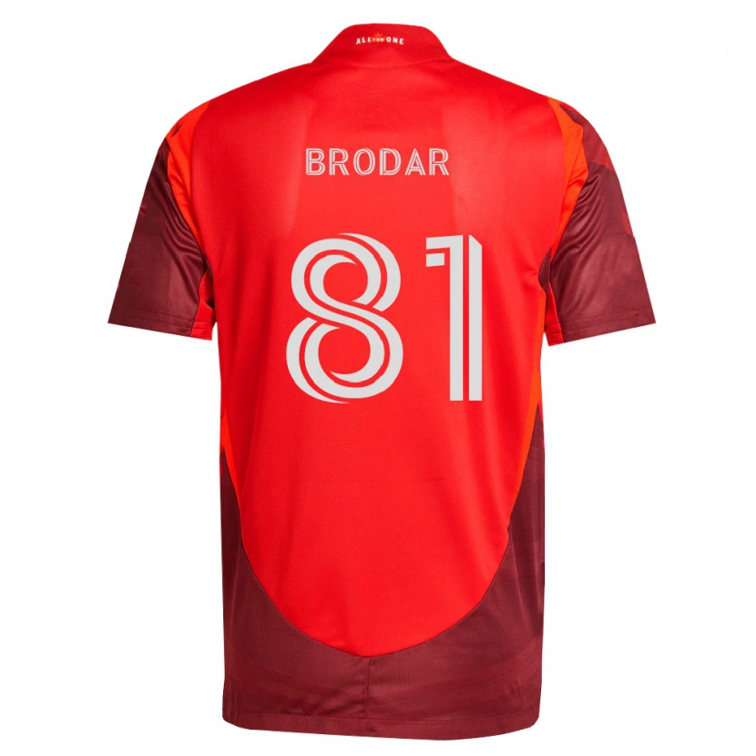 Danxen Mulher Camisola Niko Brodar #81 Borgonha Vermelho Principal 2026/27 Camisa Brasil