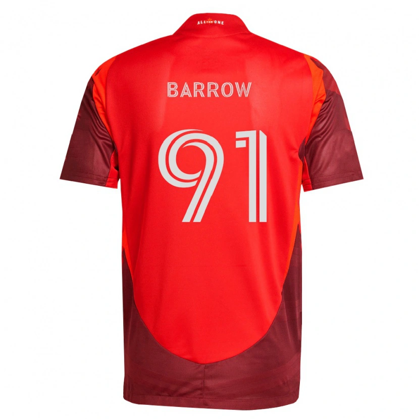 Danxen Mulher Camisola Dékwon Barrow #91 Borgonha Vermelho Principal 2026/27 Camisa Brasil
