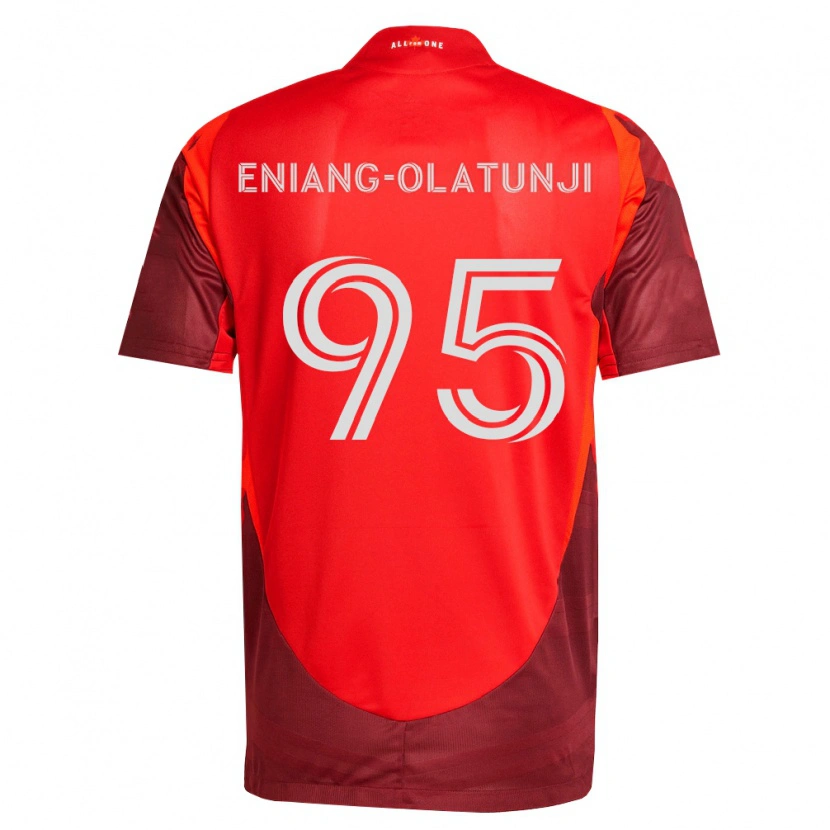 Danxen Mulher Camisola Daniel Eniang-Olatunji #95 Borgonha Vermelho Principal 2026/27 Camisa Brasil