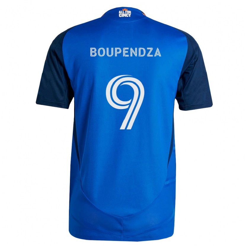 Danxen Mulher Camisola Aaron Boupendza #9 Azul Real Laranja Principal 2026/27 Camisa Brasil