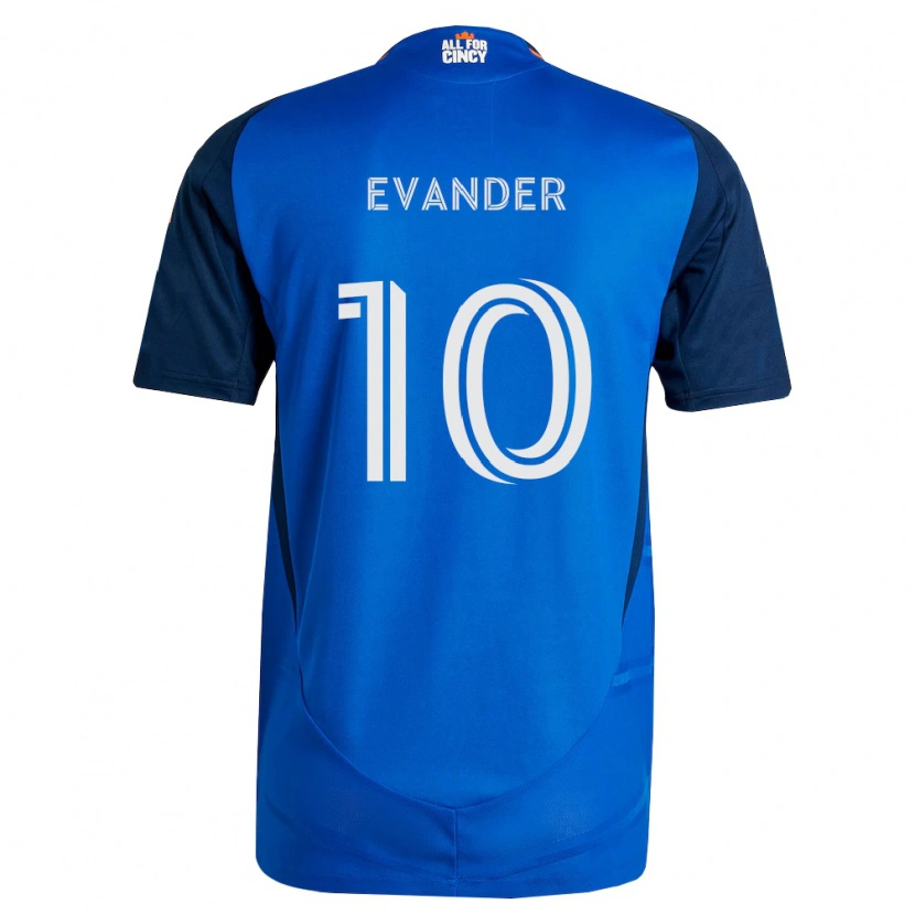 Danxen Mulher Camisola Evander Da Silva Ferreira #10 Azul Real Laranja Principal 2026/27 Camisa Brasil