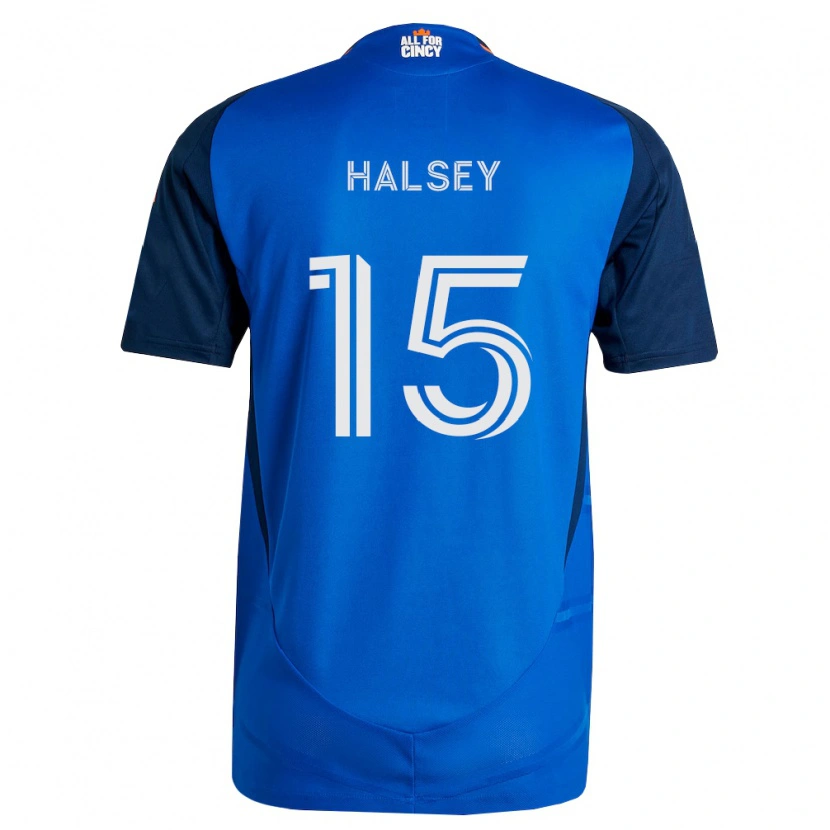 Danxen Mulher Camisola Bret Halsey #15 Azul Real Laranja Principal 2026/27 Camisa Brasil