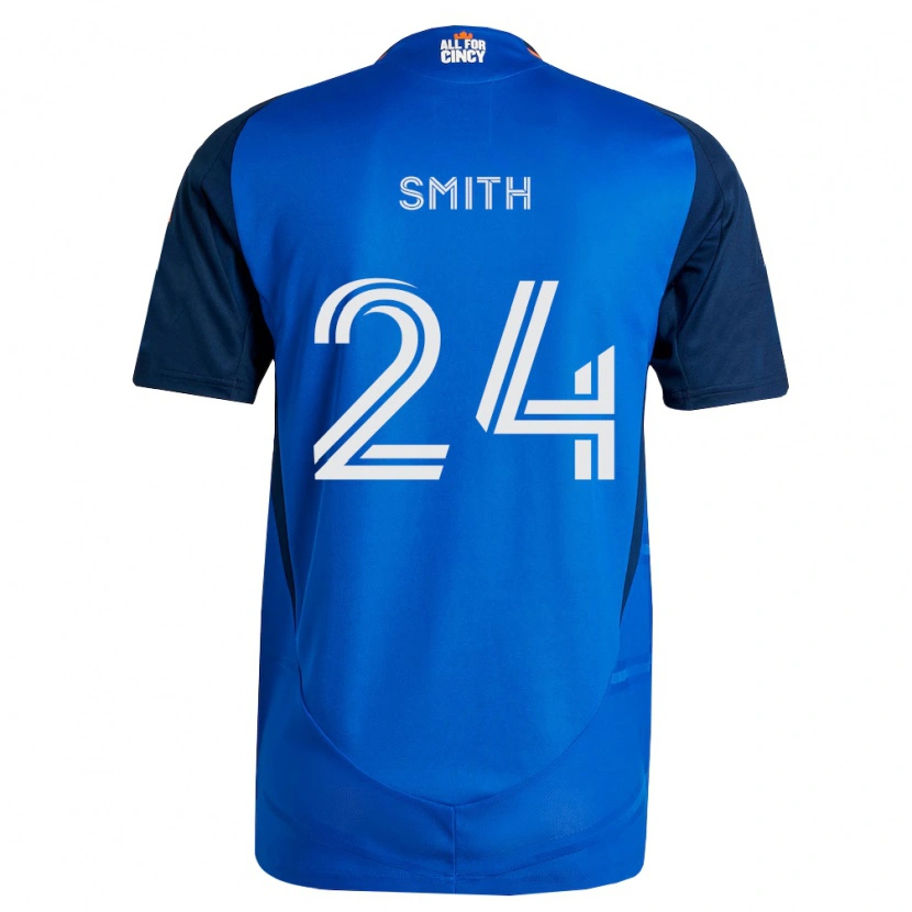 Danxen Mulher Camisola Kyle Smith #24 Azul Real Laranja Principal 2026/27 Camisa Brasil