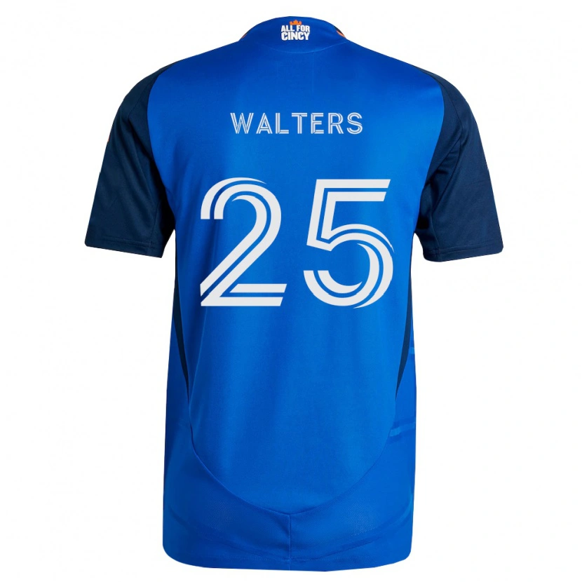 Danxen Mulher Camisola Paul Walters #25 Azul Real Laranja Principal 2026/27 Camisa Brasil