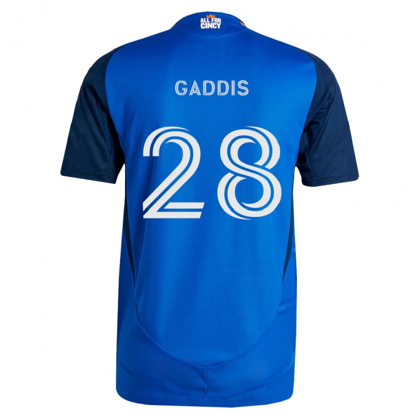 Danxen Mulher Camisola Raymon Gaddis #28 Azul Real Laranja Principal 2026/27 Camisa Brasil