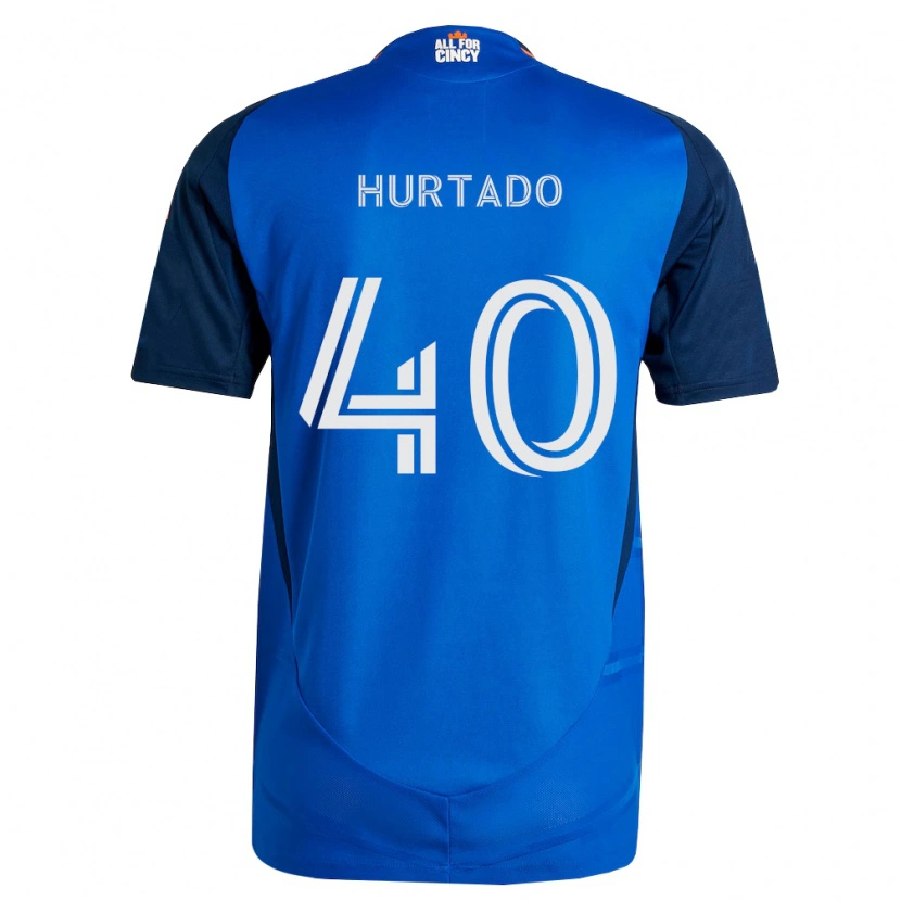 Danxen Mulher Camisola Dilan Hurtado #40 Azul Real Laranja Principal 2026/27 Camisa Brasil