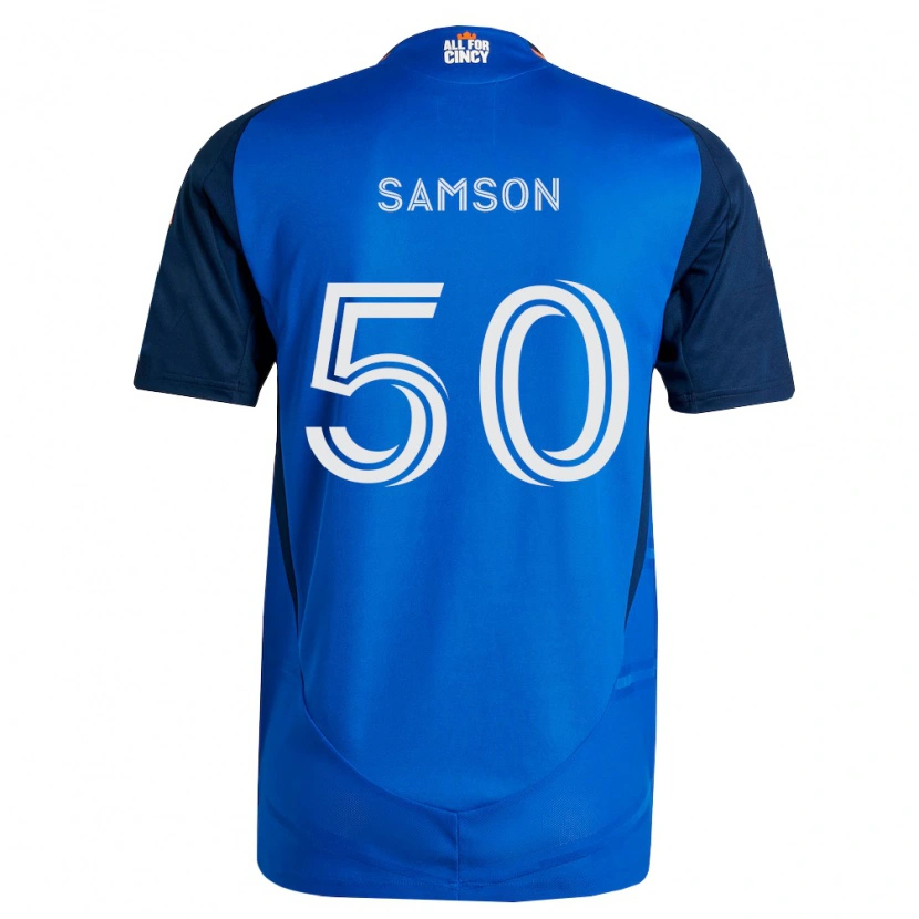 Danxen Mulher Camisola Félix Samson #50 Azul Real Laranja Principal 2026/27 Camisa Brasil