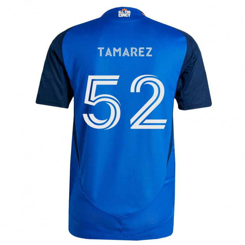 Danxen Mulher Camisola Lucas Tamarez #52 Azul Real Laranja Principal 2026/27 Camisa Brasil