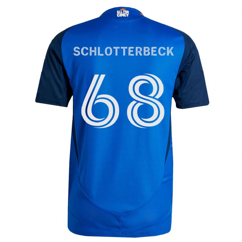 Danxen Mulher Camisola Ryan Schlotterbeck #68 Azul Real Laranja Principal 2026/27 Camisa Brasil