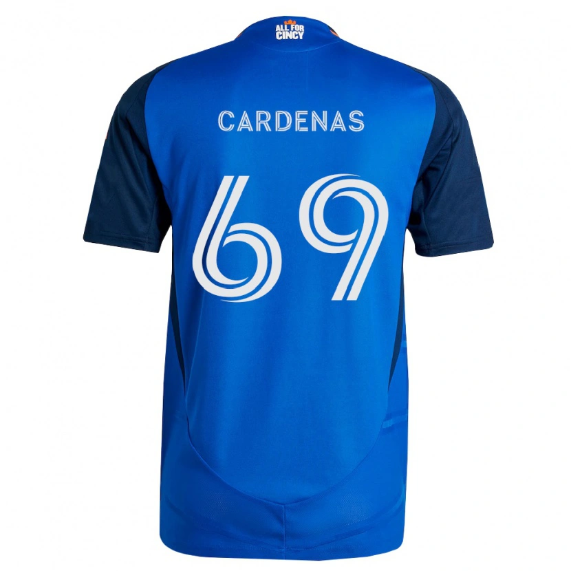 Danxen Mulher Camisola Jared Cardenas #69 Azul Real Laranja Principal 2026/27 Camisa Brasil