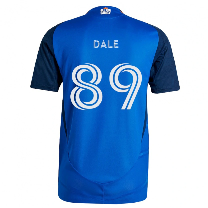 Danxen Mulher Camisola Connor Dale #89 Azul Real Laranja Principal 2026/27 Camisa Brasil