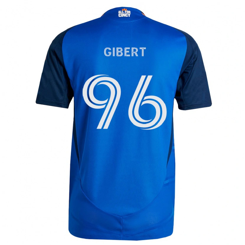 Danxen Mulher Camisola Gaël Gibert #96 Azul Real Laranja Principal 2026/27 Camisa Brasil
