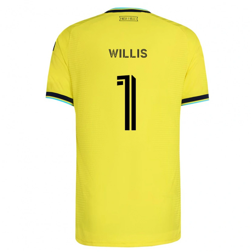 Danxen Mulher Camisola Joe Willis #1 Amarelo Brilhante Azul Marinho Principal 2026/27 Camisa Brasil