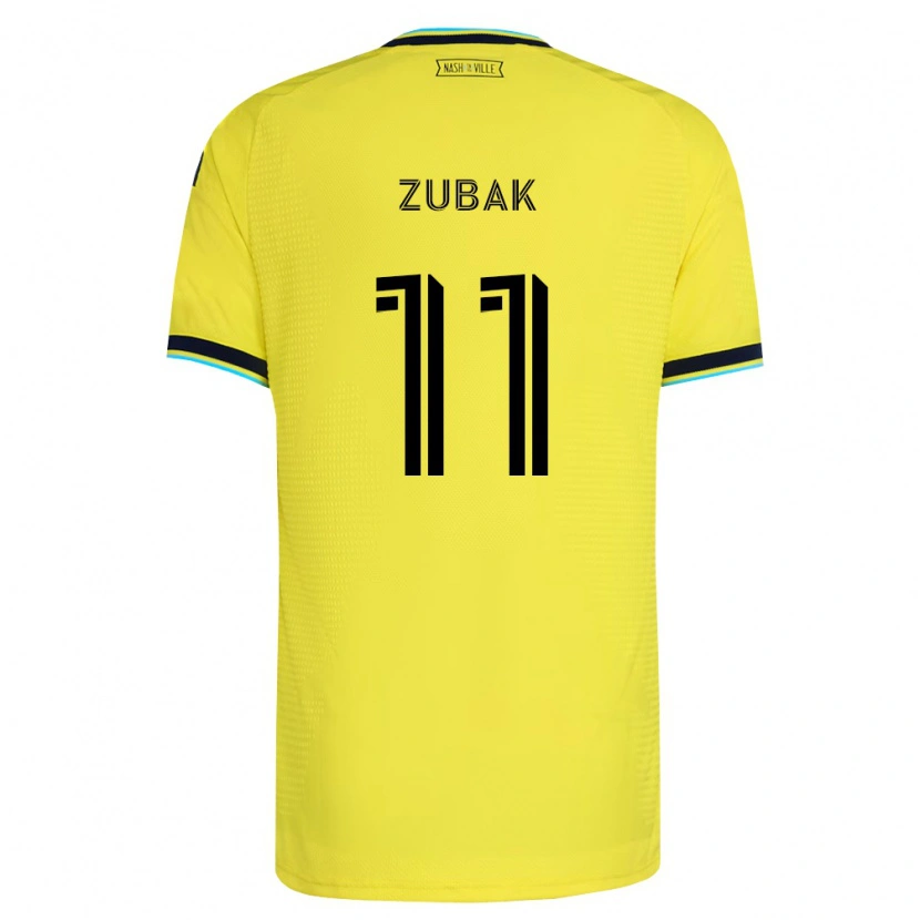 Danxen Mulher Camisola Ethan Zubak #11 Amarelo Brilhante Azul Marinho Principal 2026/27 Camisa Brasil