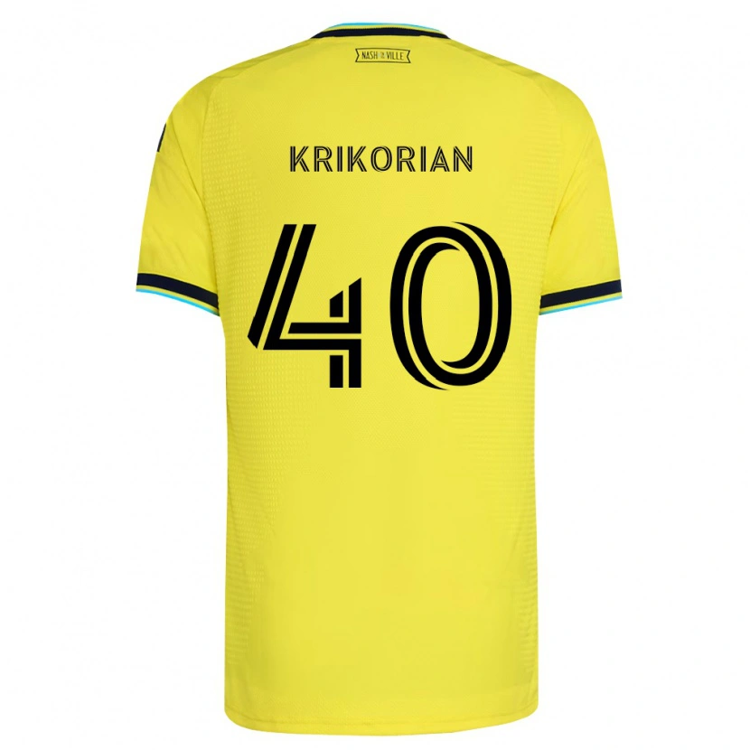 Danxen Mulher Camisola Andre Krikorian #40 Amarelo Brilhante Azul Marinho Principal 2026/27 Camisa Brasil