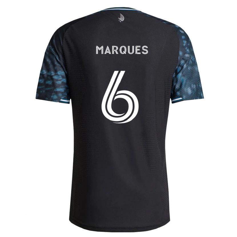 Danxen Mulher Camisola Mikael Marqués #6 Preto Branco Principal 2026/27 Camisa Brasil
