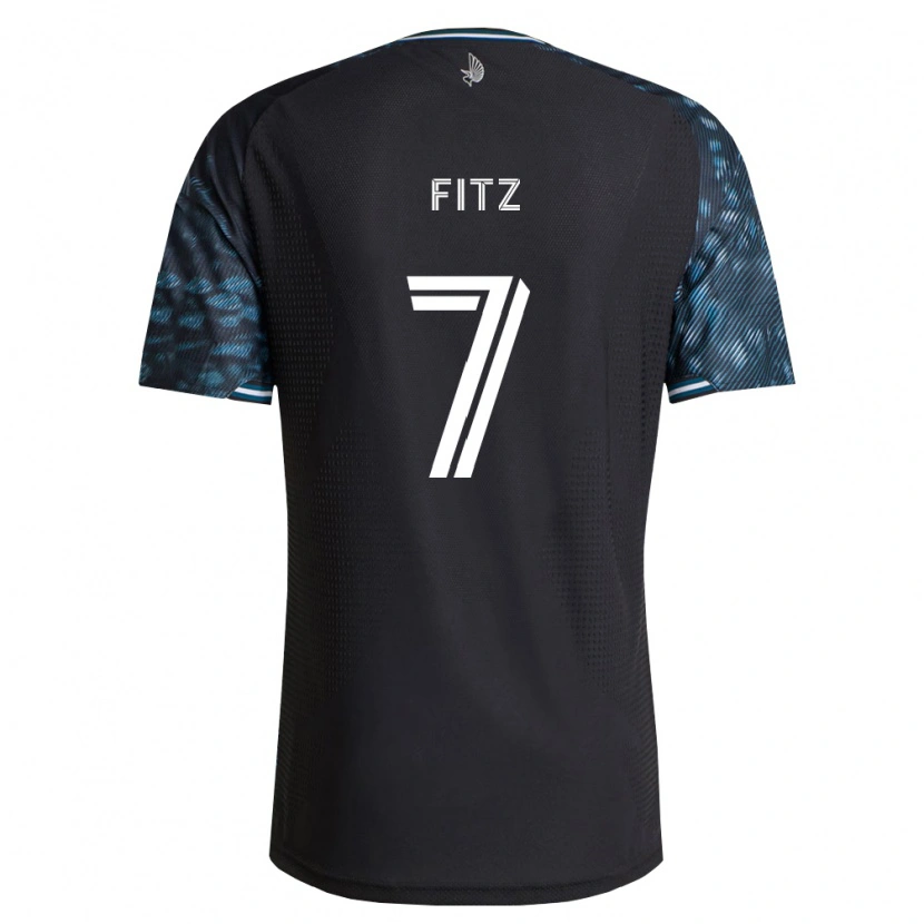 Danxen Mulher Camisola Dominik Fitz #7 Preto Branco Principal 2026/27 Camisa Brasil