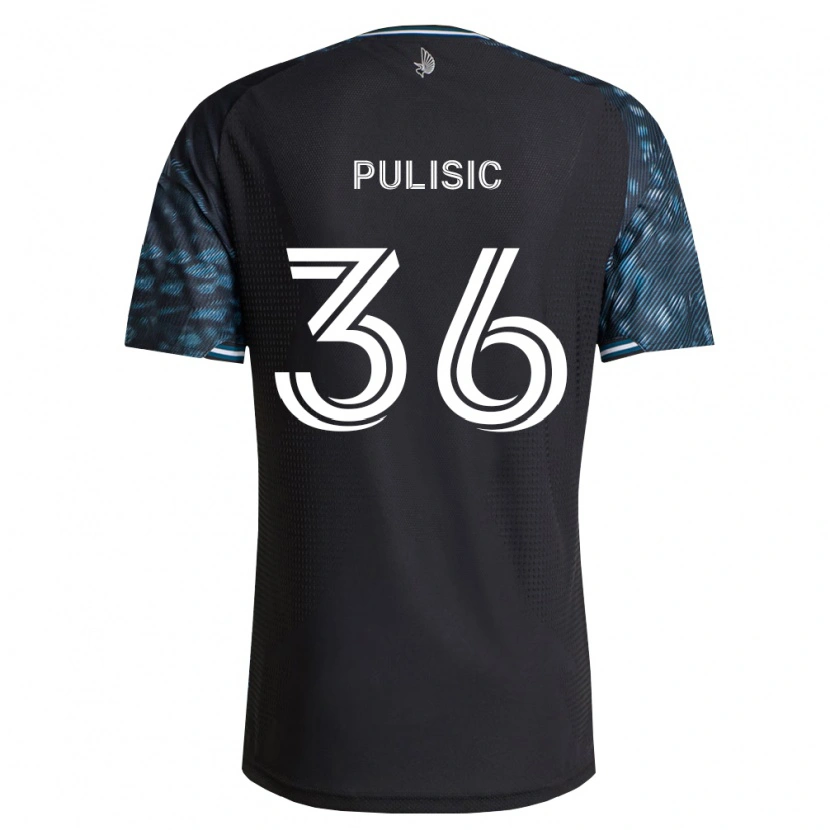 Danxen Mulher Camisola Will Pulisic #36 Preto Branco Principal 2026/27 Camisa Brasil