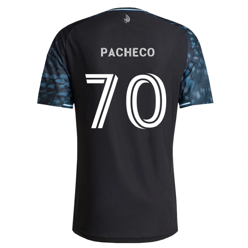 Danxen Mulher Camisola Diogo Pacheco #70 Preto Branco Principal 2026/27 Camisa Brasil