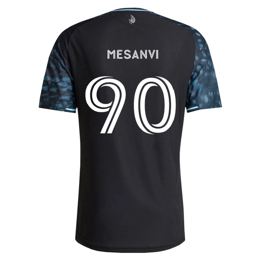 Danxen Mulher Camisola Loïc Mesanvi #90 Preto Branco Principal 2026/27 Camisa Brasil