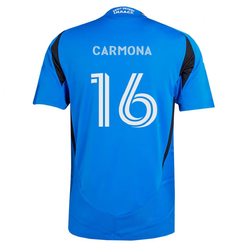 Danxen Mulher Camisola Wikelman Carmona #16 Azul Branco Preto Principal 2026/27 Camisa Brasil