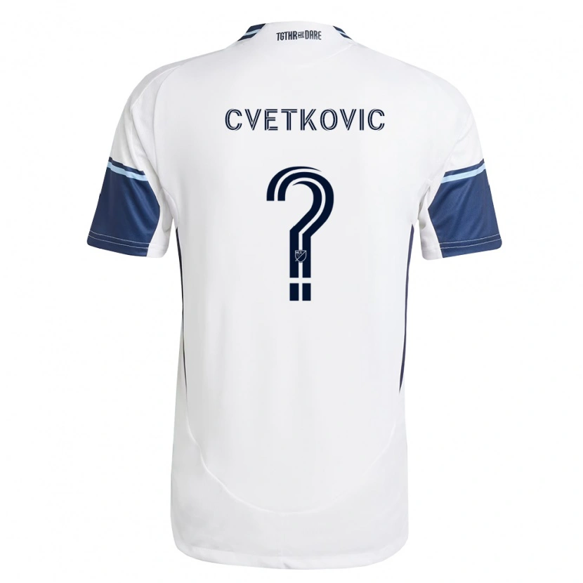 Danxen Mulher Camisola Aleksa Cvetkovic #0 Branco Azul Real Principal 2026/27 Camisa Brasil