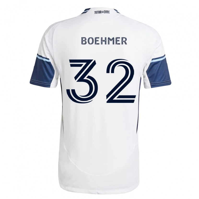 Danxen Mulher Camisola Isaac Boehmer #32 Branco Azul Real Principal 2026/27 Camisa Brasil
