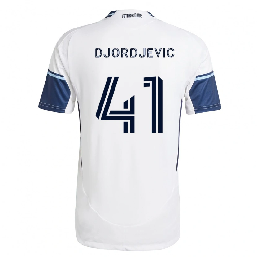 Danxen Mulher Camisola Nikola Djordjevic #41 Branco Azul Real Principal 2026/27 Camisa Brasil