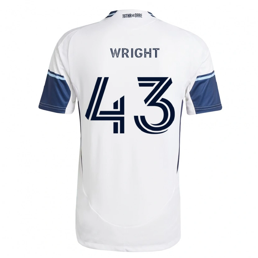 Danxen Mulher Camisola Trevor Wright #43 Branco Azul Real Principal 2026/27 Camisa Brasil
