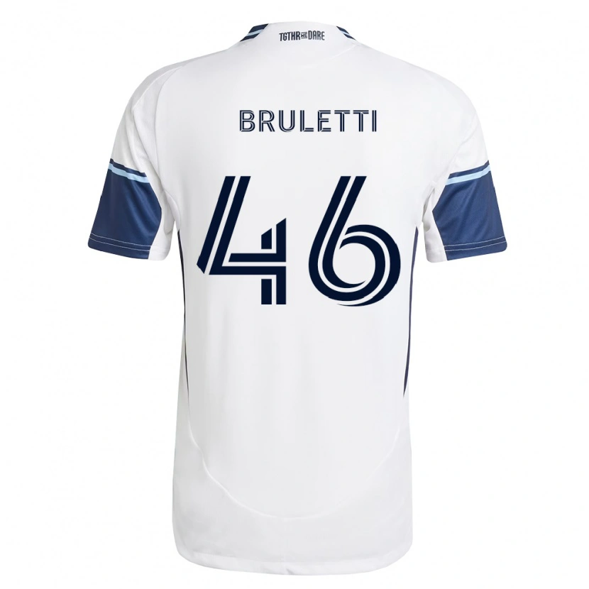 Danxen Mulher Camisola Cristiano Bruletti #46 Branco Azul Real Principal 2026/27 Camisa Brasil
