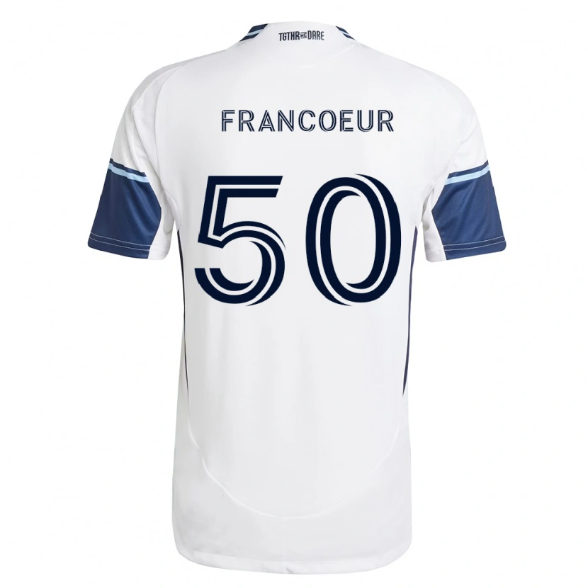 Danxen Mulher Camisola Isaac Francoeur #50 Branco Azul Real Principal 2026/27 Camisa Brasil